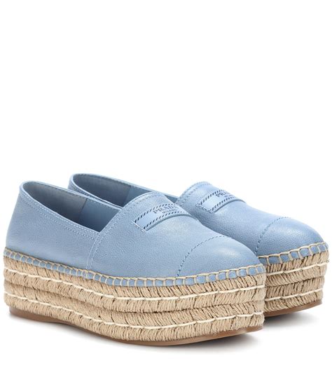 prada espadrilles leather|More.